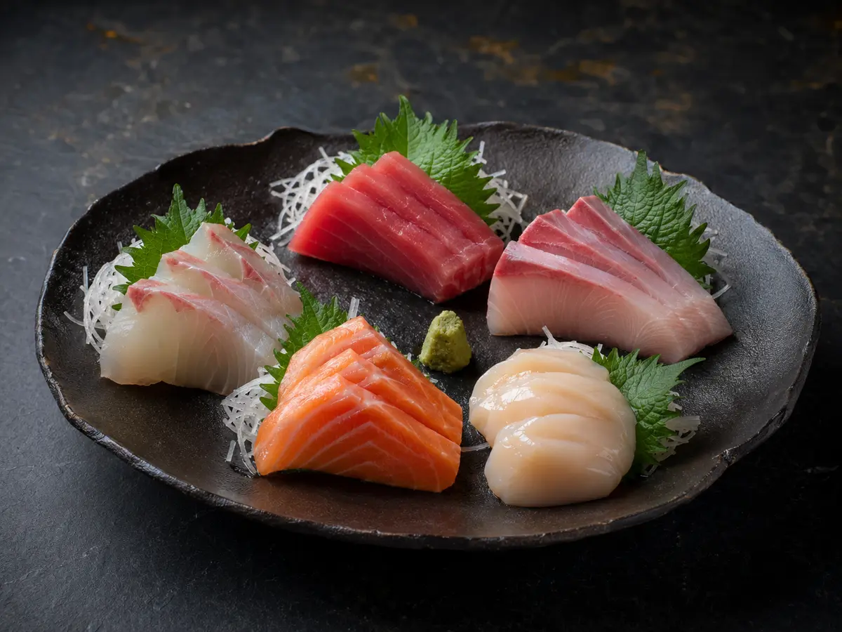 旬魚の刺身盛り合わせ