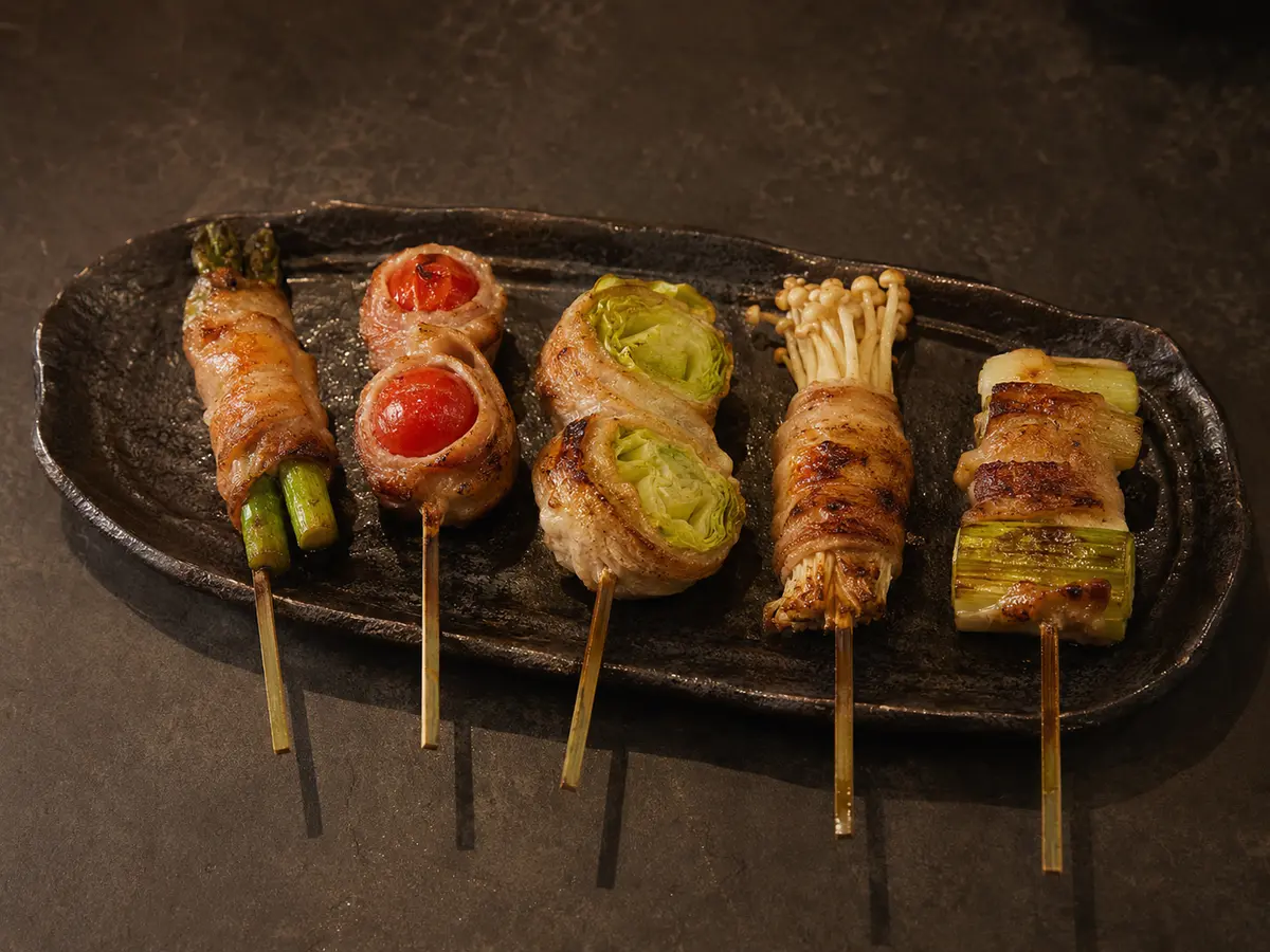 野菜肉巻き五本盛り合わせ